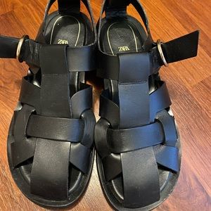 Zara fisherman sandals, size 38